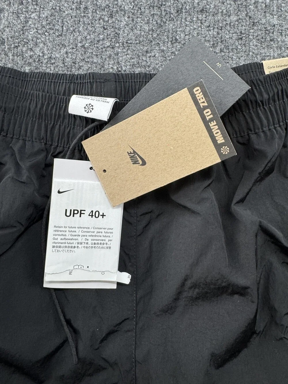 Nike Pants Womens M Black Standard Fit High Rise Move To Zero Woven Track Gym